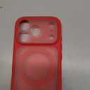 TOCOL for Phone 17 Pro Case, Full Camera Protection, Built-in Magnetic Ring, Compatible with Magsafe Charger, Drop Protection, Translucent Matte Phone Case for Phone 17 Pro 6.3 inch (Red)