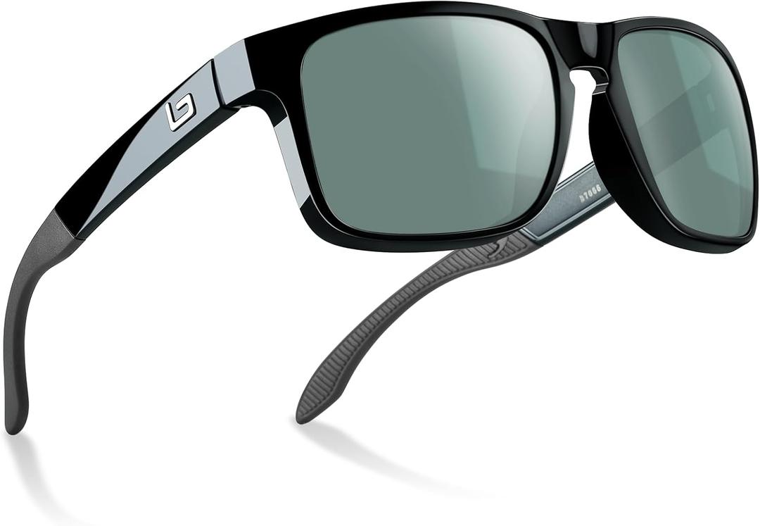 B.N.U.S Italy Made Classic Sunglasses for Men and Women Corning Real Glass Lenses with Polarized Option