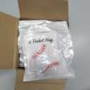 Hollowfly 12 Set Baseball Pocket Hug Heart Shape Stitching Pocket Hug with Inspirational Cards and Organza Bags Encouragement Gifts for Baseball Players Athletes Teams Sports Lovers Coaches Graduation