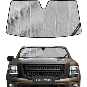 Windshield Sun Shade for Nissan Titan 2017-2024, Titan XD 2016-2024 Front Window Sunshade - AstraGuard