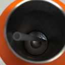 Insulated Water Bottle with Straw - Encool Stainless Steel Water Bottle with Push Button Lid, Leak-Proof & BPA-Free, Keeps Cold for 24 Hours for Sports, Travel, Gym (32 oz, Salmon)