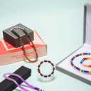 Glass Beads, Rondelle Crystal Beads for Jewelry Making, 48 Colors 5x8 mm 1500 Pcs Abacus Glass Beads Kit with Letter Beads for Friendship Bracelets,Necklace,Crafts Gifts