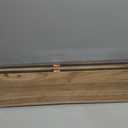Floating Shelves Set of 2, Solid Elm Wood Wall Shelves 32 Inch - Invisible Bracket Mount for Living Room, Bedroom, Kitchen, Bathroom - Natural