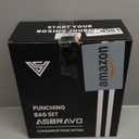 Punching Bag for Adults, 4ft PU Heavy Boxing Bag Set 12OZ Gloves for MMA Muay Thai Kickboxing Training Home Gym, Martial Art (Unfilled) (Black)