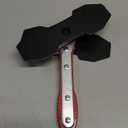 Brake Caliper Press Tool, Car Ratcheting Brake Caliper Piston Spreader Press Tool with 2 pcs Steel Plates, Red