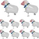 10Pcs Walking Animal Balloons Pet Balloons Farm Animal Balloon Foil Balloon for Party Decoration (Sheep)