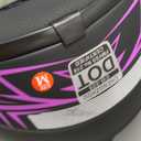 Adult Off-Road Motorcycle Helmet, Dot Approved Full Face Helmet, Equipped with Sun Visor and Detachable Inner Liner, Fashionable and Lightweight Design. (Purple, Medium) (Black, M)