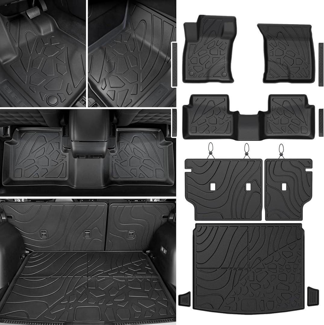 Floor Mats for Ford Bronco Sport 2021-2026, with Cargo Mat
Full Protection Mat Set with Cargo Liner, All Weather TPE, Non Slip & Odorless & Scratch Proof, Bronco Sport Accessories