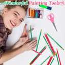 Tenceur 72 Pcs Green and Pink Witch Party Favors Bulk Birthday Decorations Pencils Gifts Funny Pink and Green Christmas Themed Party Supplies for Kids Student Gift School Supplies