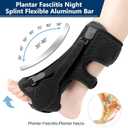 Upgraded Plantar Fasciitis Night Splint (Black)
