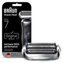 Braun Series 7 Electric Shaver Replacement Head, Easily Attach Your Shaver Head for a Shave as efficient as Day one, Compatible with New Generation Series 7 Shavers, 74S, Silver