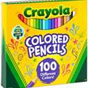 Crayola Colored Pencils, Assorted Colors, Set Of 100 Pencils