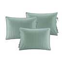 Comfort Spaces Daybed Cover - Luxe Double Sided-Quilting, All Season Cozy Bedding with Bedskirt, Matching Shams, Kienna Seafoam 75"x39" 5 Piece (Sage Green)