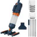 Heavy Duty Handheld Pool Vacuum - 18.9GPM Powerful Suction, 25m Ultra Fine Mesh Filter for Smaller Debris, 14'' Wide Vacuum Head, 60mins Running Time