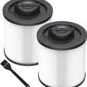 2 Pack DXVC6910 Cartridge Filter Replacement for DEWALT 6-16 Gallon Wet/Dry Vac, Compatible with DeWalt DXV06P DXV09P DXV10P DXV10PL DXV10SA DXV12P DXV14P DXV16P, White