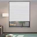 MYshade Cordless Blackout Cellular Shades, 1.5" Honeycomb Window Blinds for Bedroom & Nursery, Thermal Insulated, Noise Reducing, Privacy Shades, Inside or Outside Mount (30" W x 72" H, White)