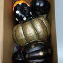 12 Pcs Halloween Artificial Foam Pumpkins Assorted Sizes Decorative Pumpkins Halloween Decorations for Table Tabletop Fireplace Mantel Tiered Tray Desk Home Decorations