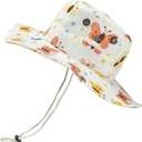 Colorful Butterfly Bucket Hat for Toddler,Gifts for Kids Child, Printed Wide Brim Outdoor Summer Beach Sun Hat for Girl Boy