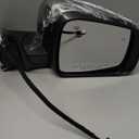 Right Passenger Side Mirror Fits 2014-2021 Jeep Grand Cherokee 2022 Grand Cherokee WK With Manual Folding Heated Turn Signal Mirror Memory Blind Spot Chrome Replace#68236932AB(13Pins)