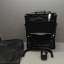 Mompush Lithe V2 Lightweight Travel Stroller, Compact Foldable Baby Stroller with Travel Bag, One-Hand Fold Stroller, Snack Tray, Mechanical Recline Seat, Airplane-Ready, UPF 50+ Canopy & Rain Cover (Black)