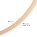 PATIKIL 6"/7"/8"/9"/10"/12" Bamboo Macrame Hoop, 12Pcs 6 Size Wood Floral Hoop Craft Rings for DIY Craft Dream Catcher Wedding Wreath Decor Wall Hanging Decorations