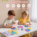 QLKYTALA Poke Poke Art Kits for Girls - Arts and Crafts for Kids 4-8 - 4 5 6 7 8 9 10 Year Old Girl Birthday Gifts - Princess Dress-Up DIY Creative Activity Toys