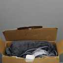 Sealy Electric Blanket Twin Size 62"x84", Soft Double Flannel Heated Blanket with 10 Heat Levels & 1-12 Hours Auto Shut Off, Machine Washable, Even Heat Distribution, Charcoal