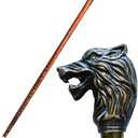 37" Nebula Walking Stick top Wolf Gothic Walking Stick Antique Winter Cane