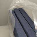 downluxe Indoor Chair Cushions for Dining Chairs, Soft and Comfortable Textured Foam Kitchen Chair Pads with Ties and Non-Slip Backing, 16" x 16" x 2", Navy, 6 Pack