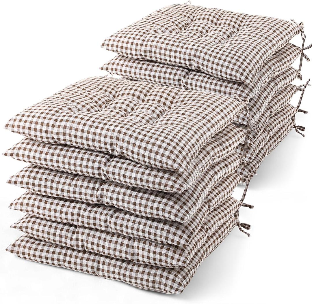 12 Pcs Bulk Floor Pillows Cushion for Kids Classroom,Plaid Color,Square