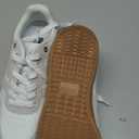 LUCKY STEP Women Classic Retro Gum Sole Fashion Sneakers Casual Tennis Skate Shoe Genuine Leather Walking Footwear Anti Slip Trainers,Size: 8.5