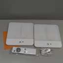 FULEN Motion Sensor Ceiling Light Fixture, Cordless Closet Light Battery Operated, Rechargeable Magnetic Mount LED Shower Light for Bathroom,Stairs,Garage,Hallway, Color Change, 2 Pack (White)