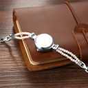 Avaner Women's Bracelet Wrist Watches: Ladies Gold Silver Vintage Retro Bezel Elegant Pearl Strap Analog Quartz Watch
