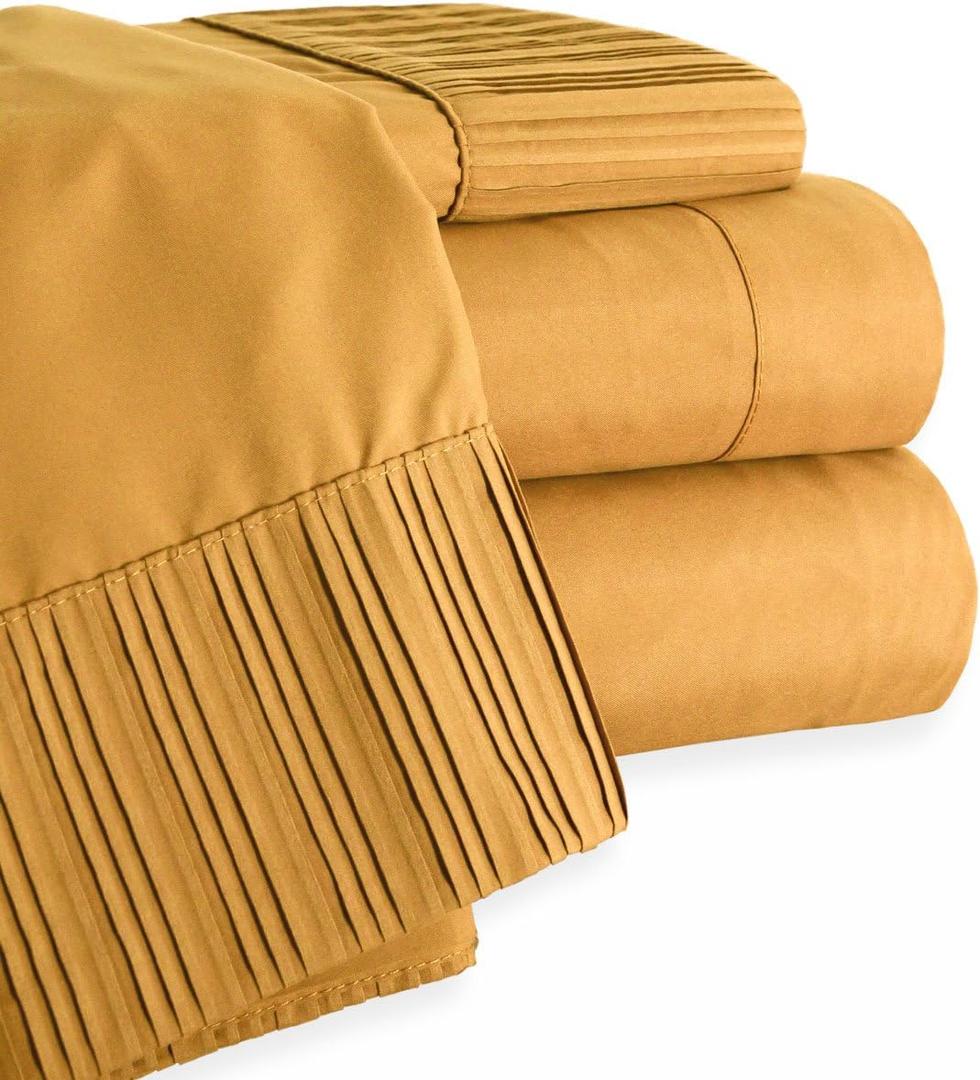 Luxury Collection 4-Piece Sheet Set, Queen, Light Brown
