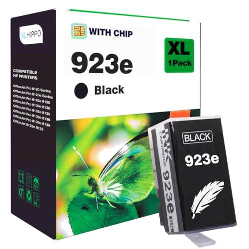 923e Black Replacement for HP 923 Black Ink Cartridges HP923 e 923XL Compatible with OfficeJet Pro 8130e 8135e 8138e 8139e 8130 Series Office Jet Pro 8125e 8120 8120e Series Printer (1 Pack)