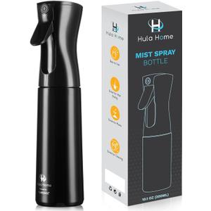 Hula Home Spray Bottle for Hair (10.1oz/300ml) - Powered by Flairosol Spray Technology - Continuous Ultra Fine Mist Sprayer  For Hairstyling, Cleaning, Salons, Plants, Essential Oil - All White (10.1 Ounces)
