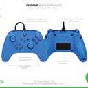 PowerA Wired Controller for Xbox Series X|S - Blue, Gamepad, Video Game/Gaming Controller, Works with Xbox One, Officially Licensed