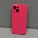 FireNova Designed for iPhone 14 Case, Silicone Upgraded [Camera Protection] Phone Case with [2 Screen Protectors], Soft Anti-Scratch Microfiber Lining Inside, 6.1 inch, Hot Pink