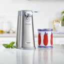 Cuisinart SCO-60 Deluxe Electric Can Opener, Quality-Engineered Motor System Allows you to Open Any Size Can, Stainless Steel