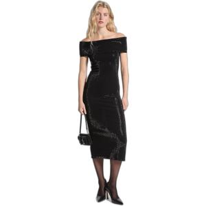Michael Kors Women's Fold Over Midi Dress (XL)