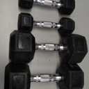 CAP Barbell Coated Dumbbell Weight | Multiple Options Pairs & Sets (50 lb - Set (5 lb x 2 & 20 lb x 2))