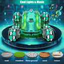 FUNiOi Cool 8WD RC Stunt Car for Kids Ages 6 7 8-12 13 14 Year Old - Remote & Gesture Hand-Controlled Toy with Lights & Music, Rotating Drift Car for Boys, 2.4Ghz