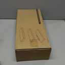 BAYKA Floating Shelves for Wall, Wall Mounted Rustic Wood Shelves for Bathroom, Bedroom, Living Room, Kitchen, Small Hanging Shelf for Books/ Storage/ Room Decor (Light Oak-Toned, Set of 3, 15.7in)