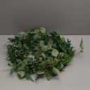 Fake Greenery Garlands Artificial Silver Dollar Eucalyptus Garland in Grey Green and Willow Twigs Garland Intertwined Together for Rustic Wedding Arch Swag Doorways Table Runner Decoration