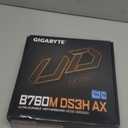 GIGABYTE B760M DS3H AX (LGA 1700/ Intel/ B760/ M-ATX/ DDR5/ 2* M.2/ PCIe 4.0/ USB 3.2 Gen 2 Type-C/WiFi 6E/ 2.5GbE LAN/Q-Flash Plus/PCIe EZ-Latch/Motherboard)