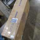 Martin Svensson Home Solid Wood Sofa Console Table, Cream White with Brown Top