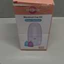 Menstrual Cup Steamer Sterilizer with 2 Reusable Menstrual Cups, Period Cups Cleaner Wash Kit (White)