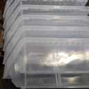 Akro-Mils ReadySpace Large Stackable Plastic Storage Bins, 6-Pack, Clear
Open-Front Stackable Bins For Garage, Pantry, Closet & Office, 14,8"L X 8"W X 7"H, Nests When Empty, Durable Plastic,