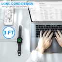 for Apple Watch Charger Fast Charging, 3.3FT Magnetic Charging Cable with USB C Wall Charger Compatible with iWatch Series Ultra/SE/11/10/9/8/7/6/5/4/3/2/1