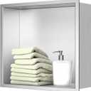 Elefloom Shower Niche, Stainless Steel Elegant Bathroom Niche, No Tile Needed Recessed Shower Shelf Organizer for Storage